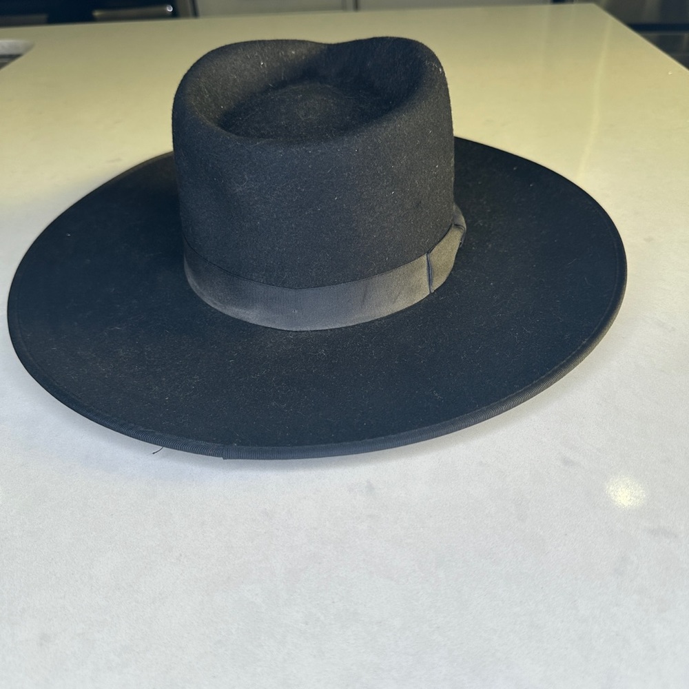 Lack of Color Noir Rancher black wool hat edgy versatile festival Winter Chic 55 - Picture 9 of 11